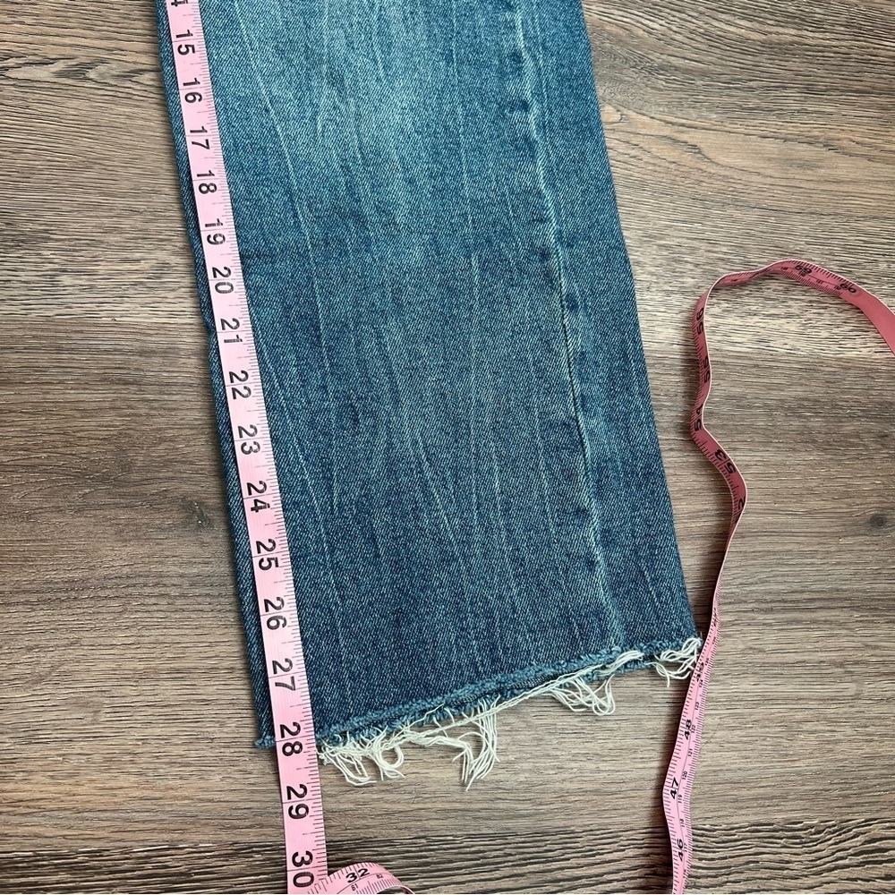 Sincerely Jules Distressed Ripped Blue Jeans Light Wash Size 29 Straight - Picture 7 of 7